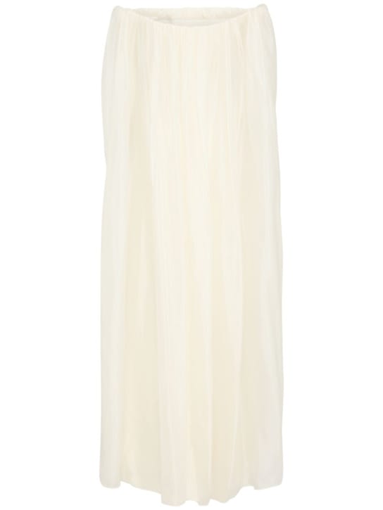 Christopher Esber: Vestido largo de seda con escote elástico
