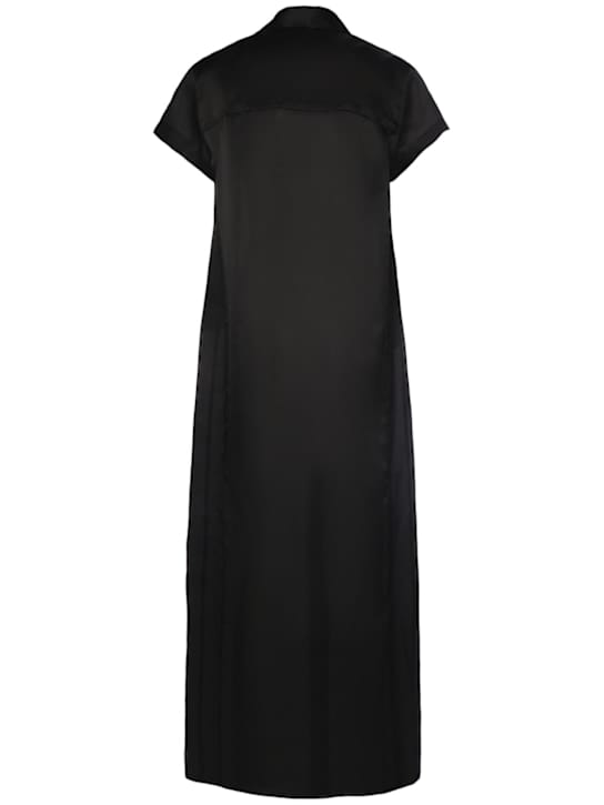 Khaite: Silk maxi shirt dress