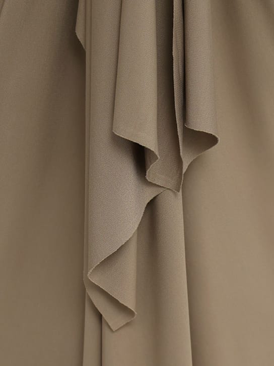 Christopher Esber: Vestido largo drapeado con abertura