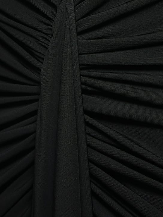 Christopher Esber: Vestido largo drapeado con abertura