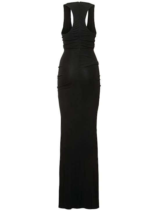 Christopher Esber: Vestido largo drapeado con abertura