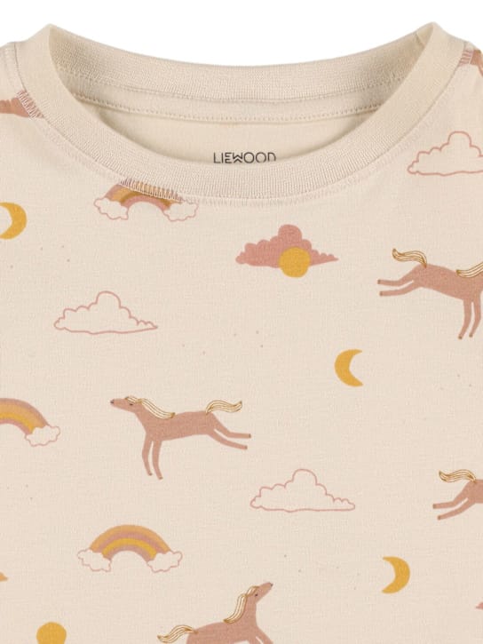 Liewood - 独角兽印花混棉平纹针织睡衣