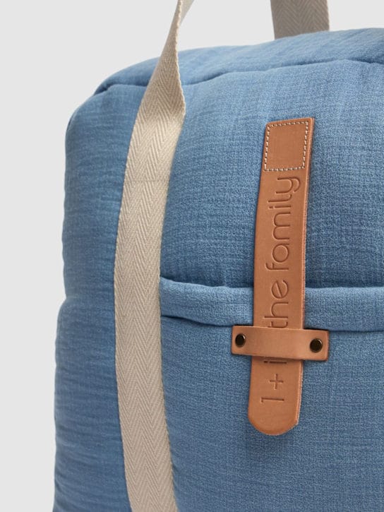 1 + IN THE FAMILY: Padded cotton changing bag
