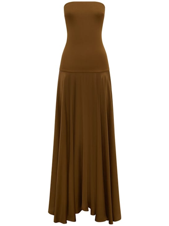 ESSE Studios: Strapless satin maxi dress