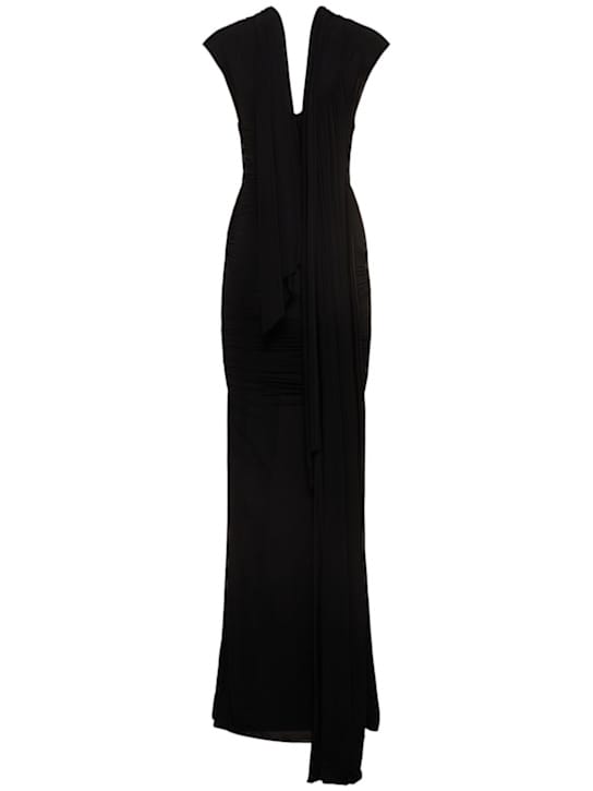 TOVE: Draped jersey maxi dress