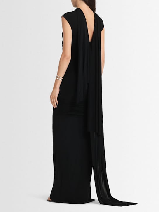 TOVE: Draped jersey maxi dress