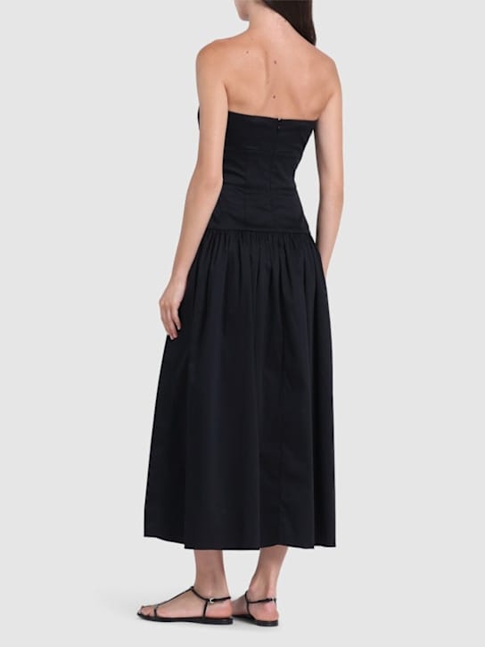 TOVE: Strapless stretch cotton maxi dress