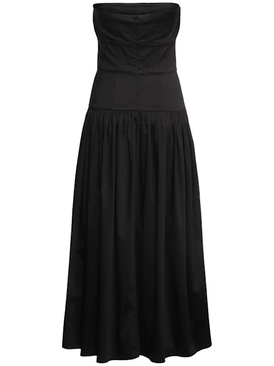 TOVE: Strapless stretch cotton maxi dress