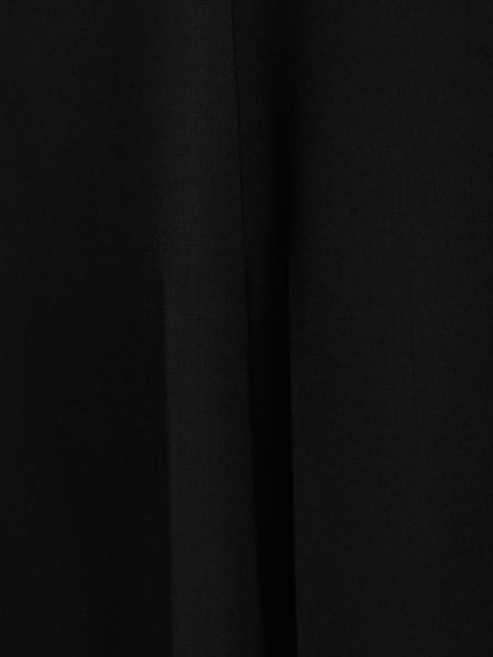 Carven: Abito corto in lana scollo a V