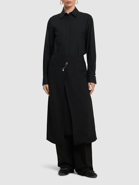 Carven: 粘胶纤维迷笛半身裙