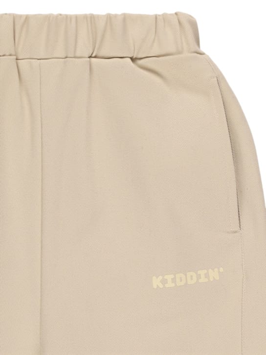 Kiddin - 大廓型弹力棉质奇诺裤