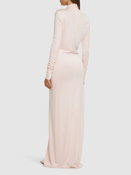 Khaite: High-neck jersey maxi dress