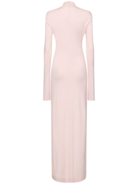 Khaite: High-neck jersey maxi dress