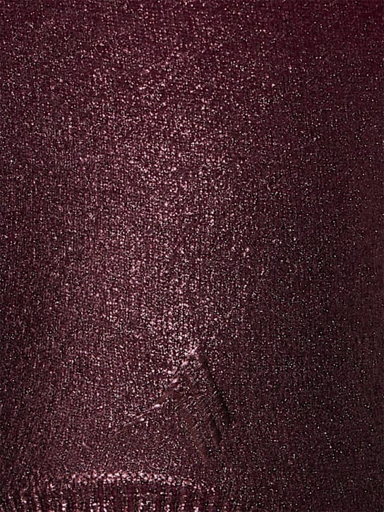 The Attico: Cashmere and silk mini dress