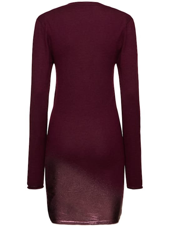 The Attico: Cashmere and silk mini dress