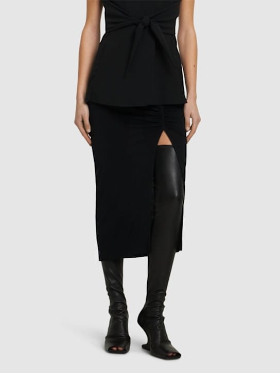 Rick Owens - 80毫米Cantilever皮革袜子靴