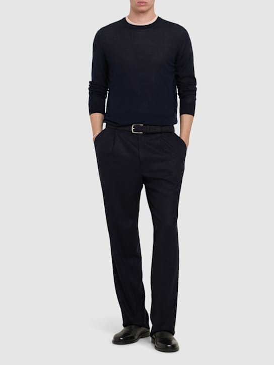 Zegna - 高性能羊毛圆领毛衣