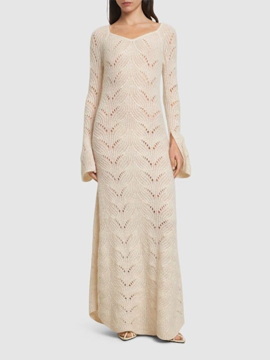 The Garment: Robe longue en maille ajourée