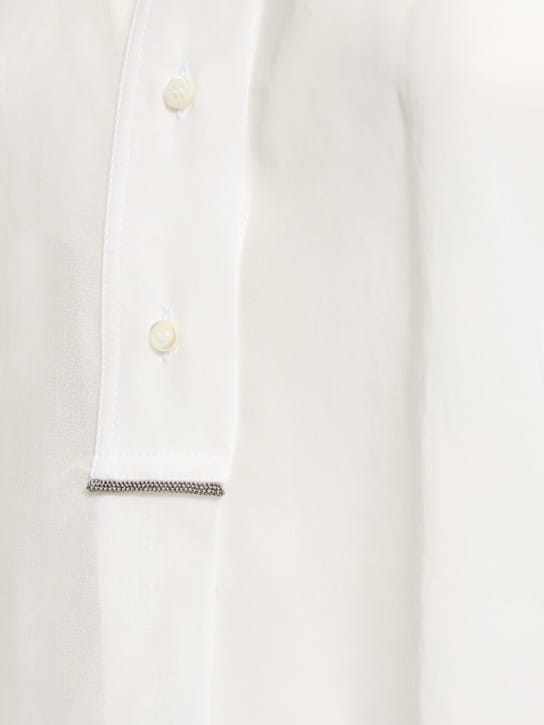 Brunello Cucinelli: 棉质薄纱衬衫