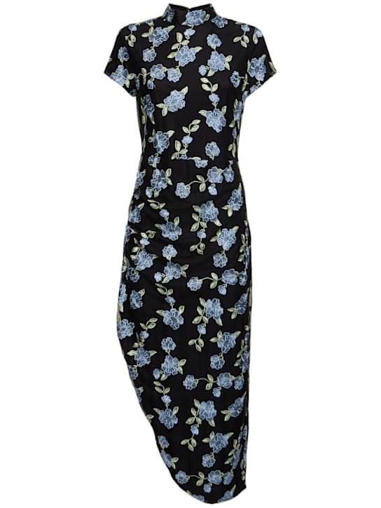 Rotate: Robe midi en tulle brodé