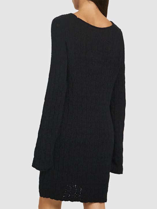 Loulou De Saison: Abito corto in maglia di cotone