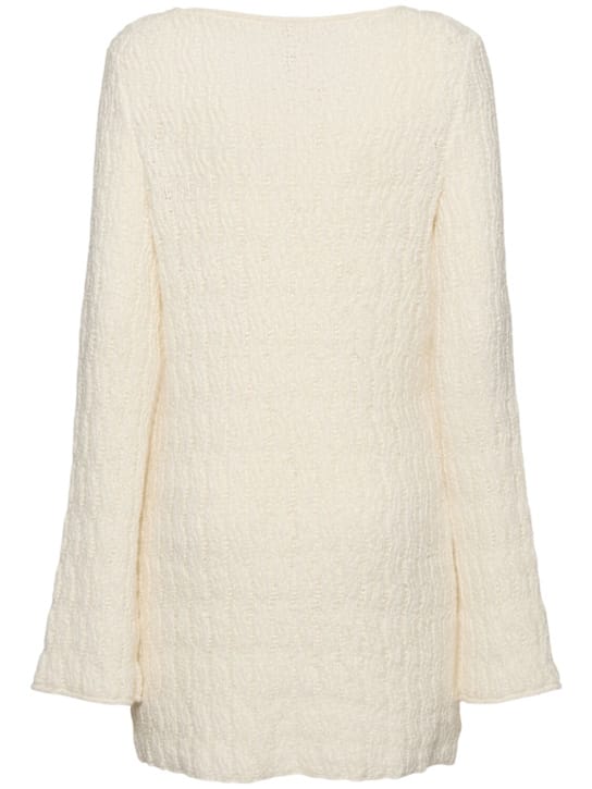 Loulou De Saison: Abito corto in maglia di cotone