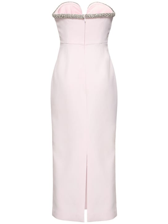 Roland Mouret: Abito midi in crêpe con cristalli