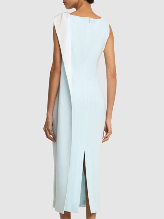 Roland Mouret: Abito midi asimmetrico con drappeggio