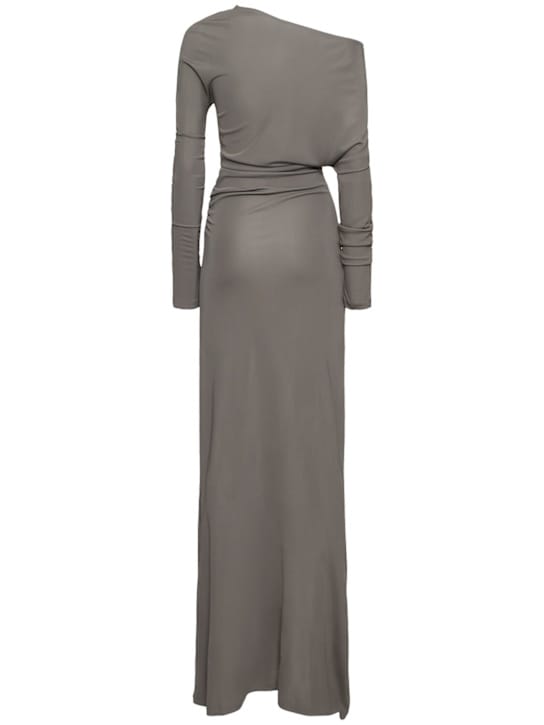 Aya Muse: Vestido largo de punto drapeado