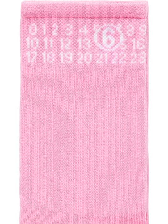 MM6 Maison Margiela - Logo提花混棉袜子