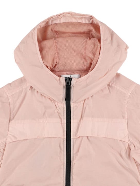 Stone Island Junior - 尼龙连帽防风夹克