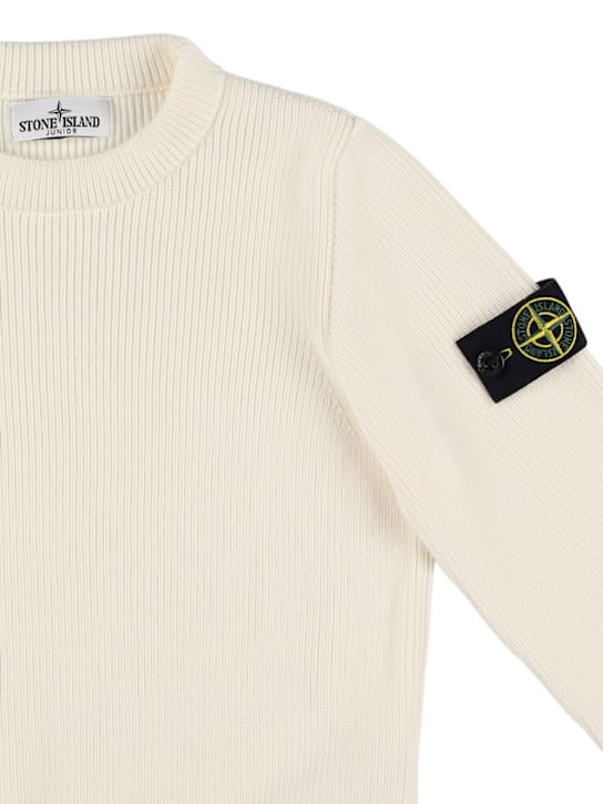 Stone Island Junior - 棉质针织毛衣