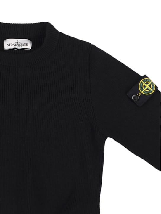 Stone Island Junior - 棉质针织毛衣