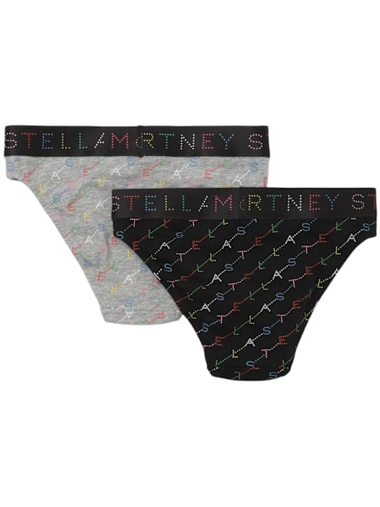 Stella McCartney Kids: 棉质平纹针织三角内裤2条套装