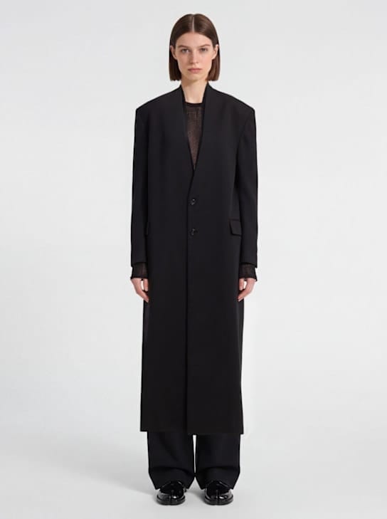 Ann Demeulemeester - 单排扣披肩领外套