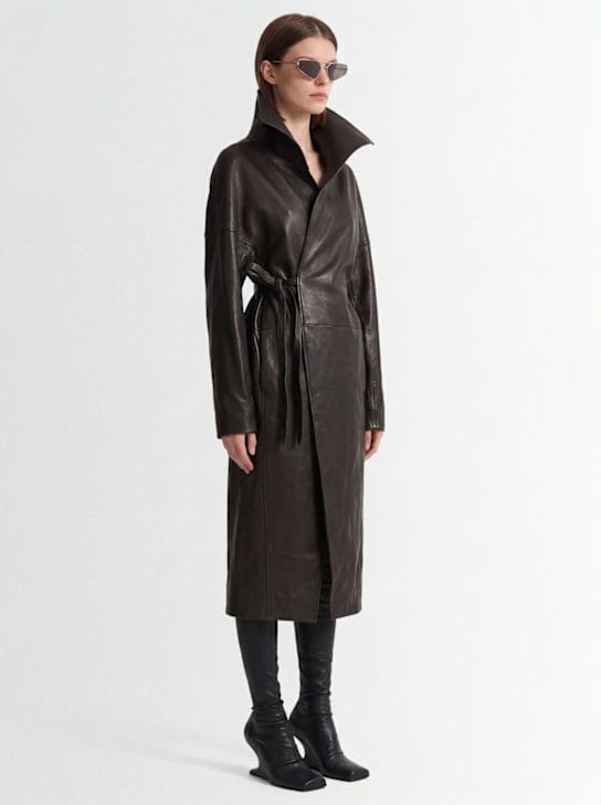 Rick Owens - 带腰带的长外套