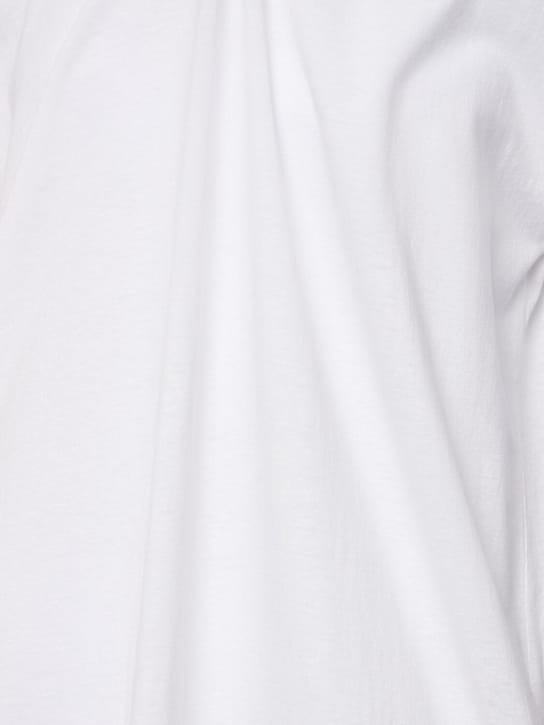 The Row: Abito midi in cotone a maniche corte