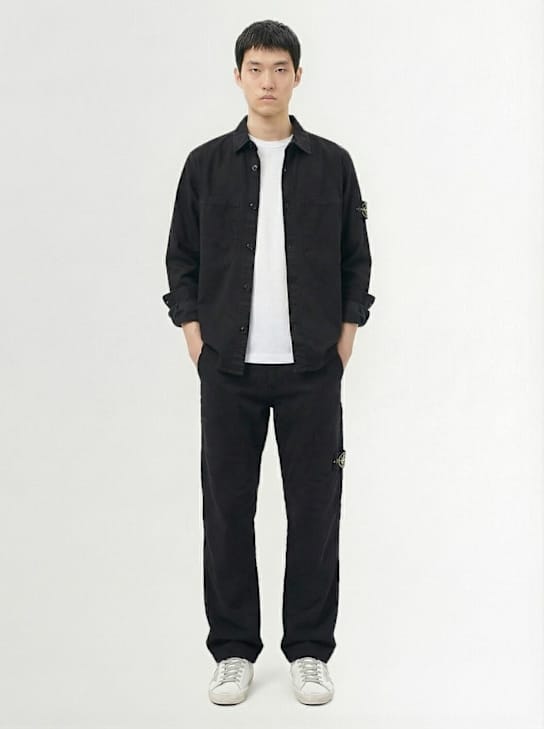Stone Island: Cotton shirt with chest pockets
