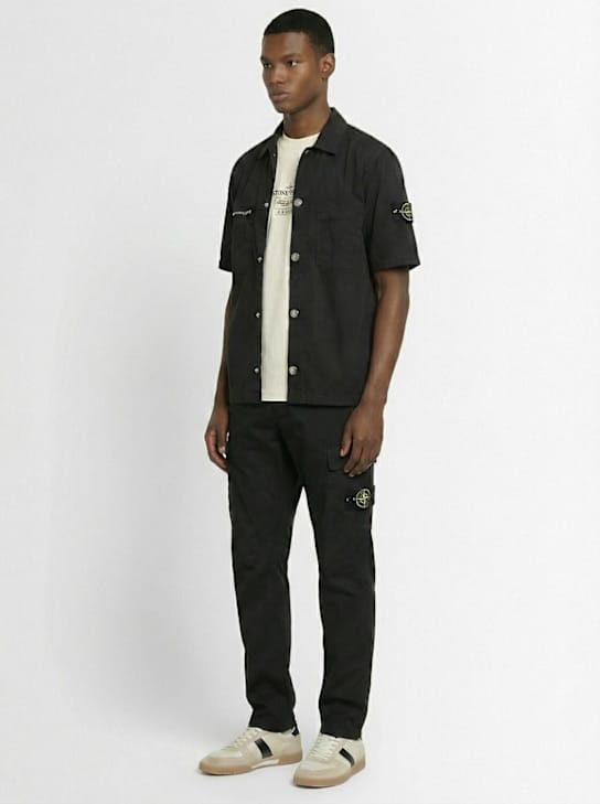 Stone Island - 直筒裤，带侧袋