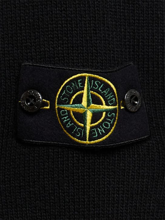 Stone Island: 带标志的圆领套头衫