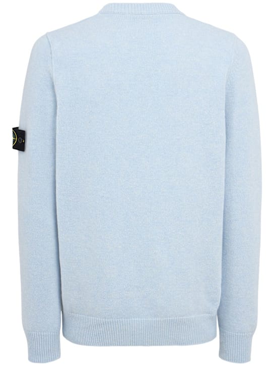 Stone Island: 带标志的圆领套头衫