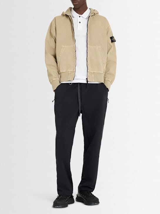 Stone Island - 带拉链的连帽卫衣
