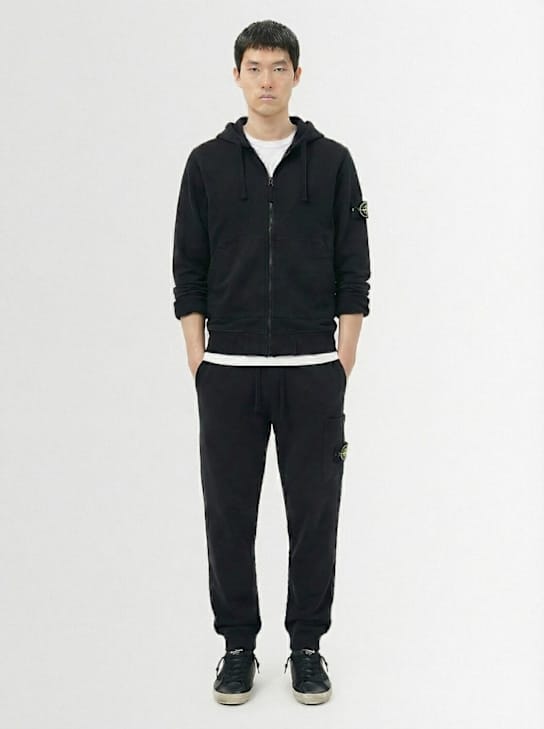 Stone Island - 带口袋的锥形裤子