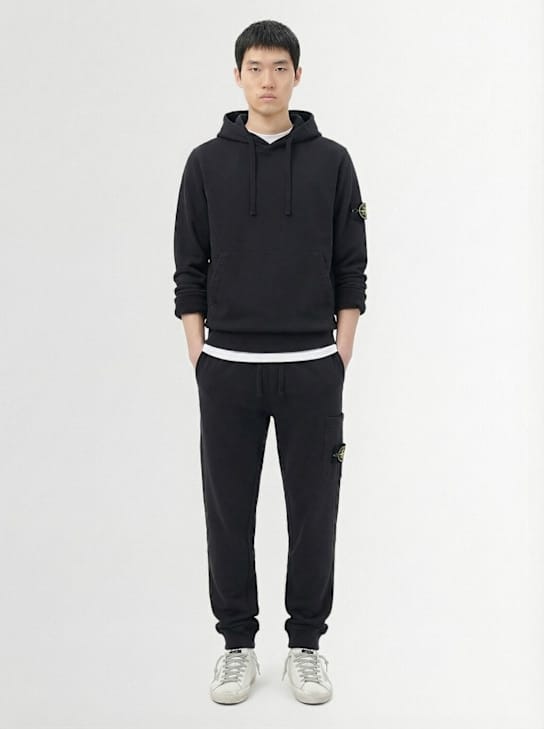 Stone Island - 有口袋的锥形裤子