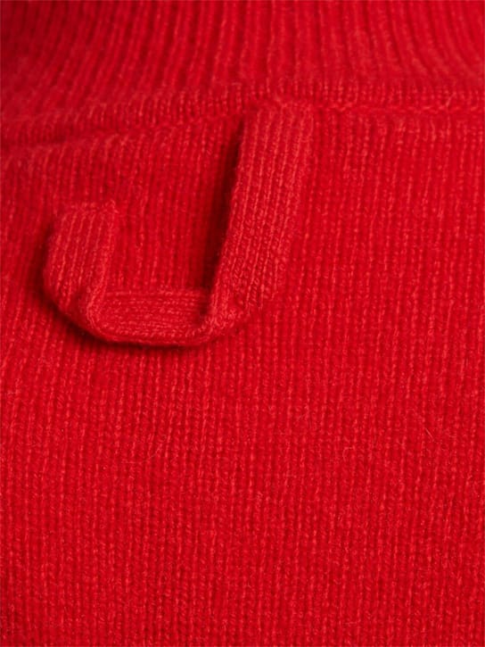 Jacquemus: Strickminikleid aus Wolle mit Stehkragen