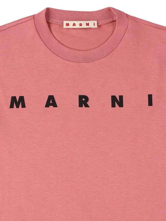 Marni Junior - 印花棉质针织T恤