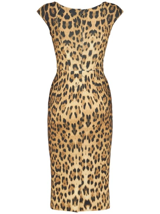 Roberto Cavalli: Midikleid mit konturiertem Bustier