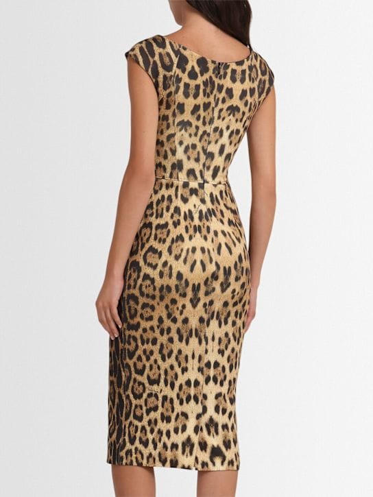 Roberto Cavalli: Midikleid mit konturiertem Bustier
