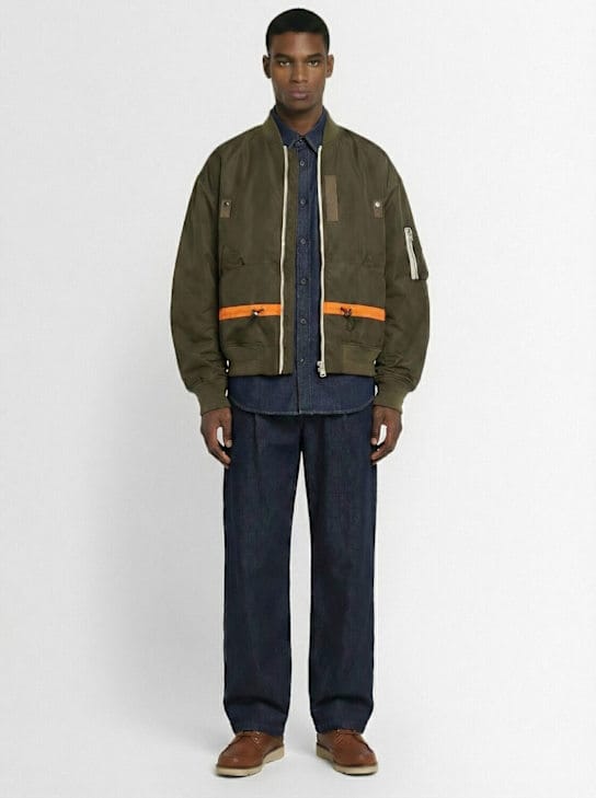 Sacai: 中央拉链轰炸机夹克