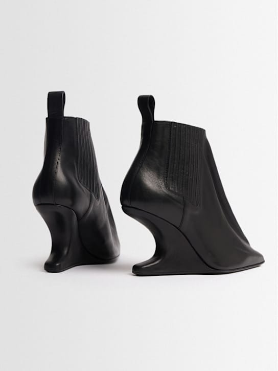 Rick Owens: 带雕塑跟的套筒 ankle boots